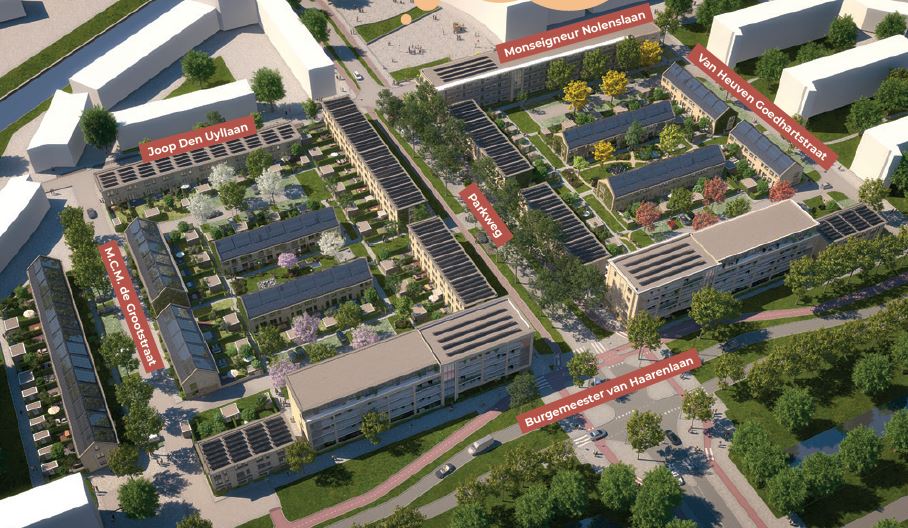 Projectgebied in de wijk Nieuwland