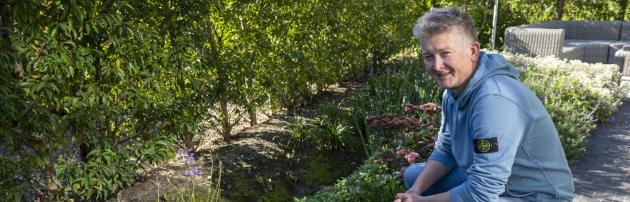 Voor de wadi in de zijtuin kreeg Willem subsidie