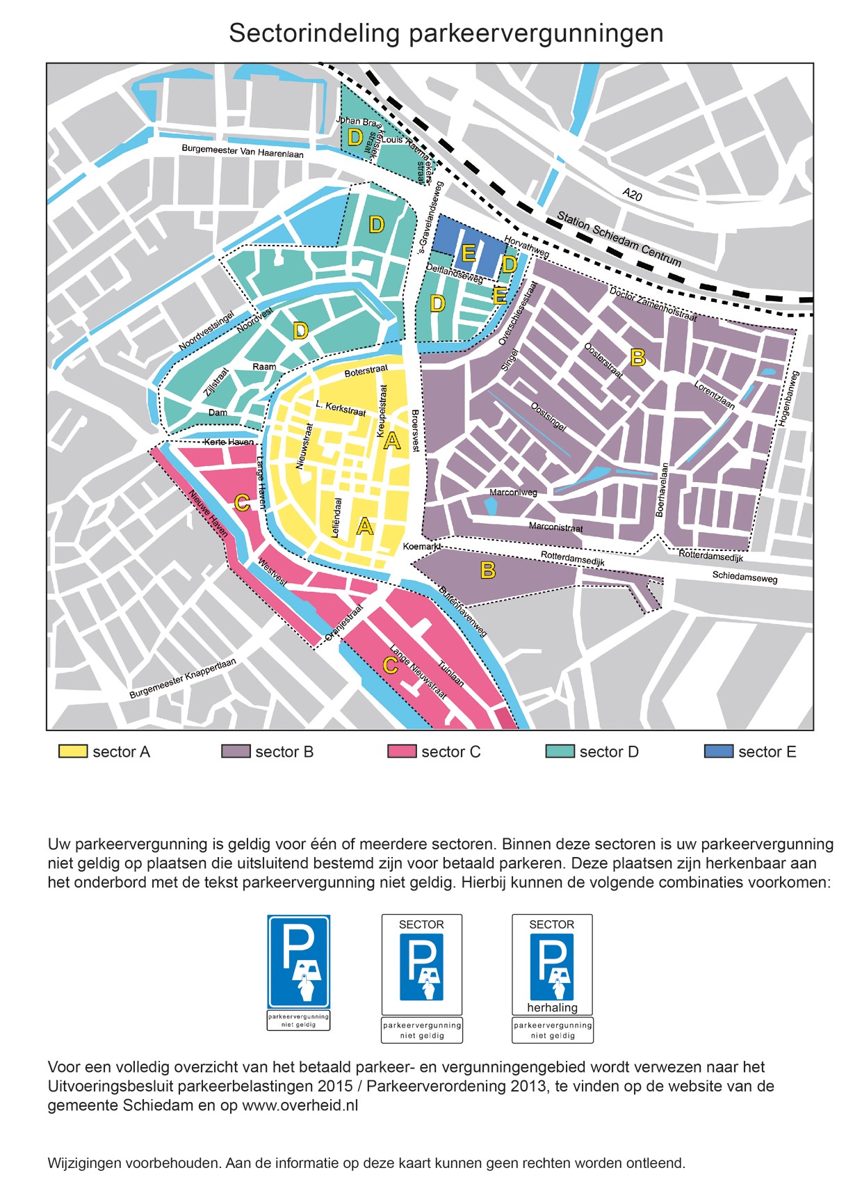Sectorindeling Schiedam