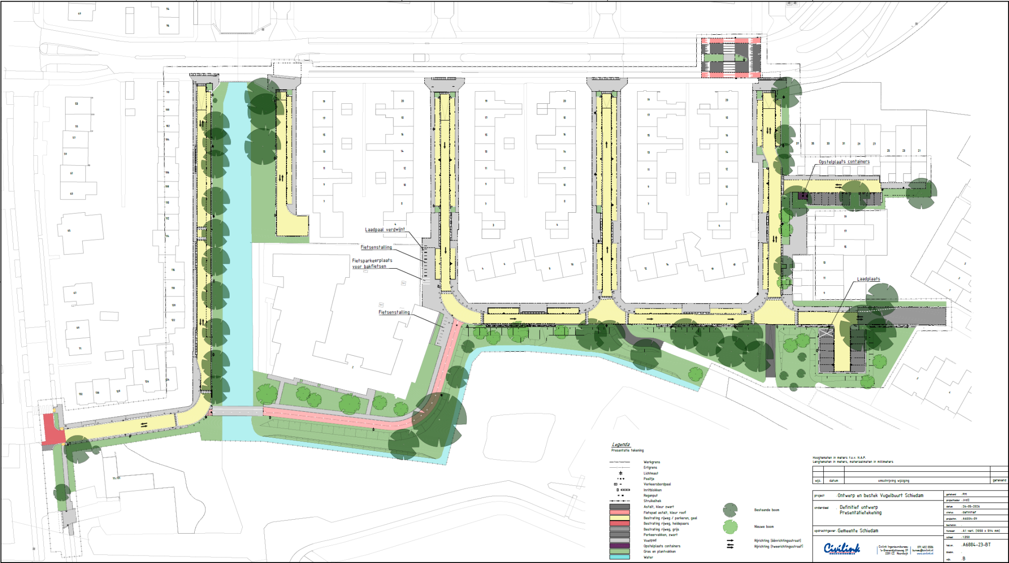 Dit ontwerp tekening van Vogelbuurt-Zuid is op de inloopavond van 26 mei 2026 gepresenteerd.