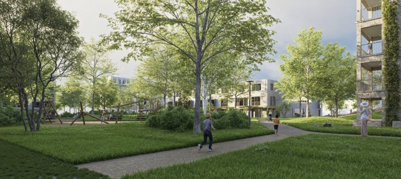 Impressiefoto van het Dr. Wibautplein.