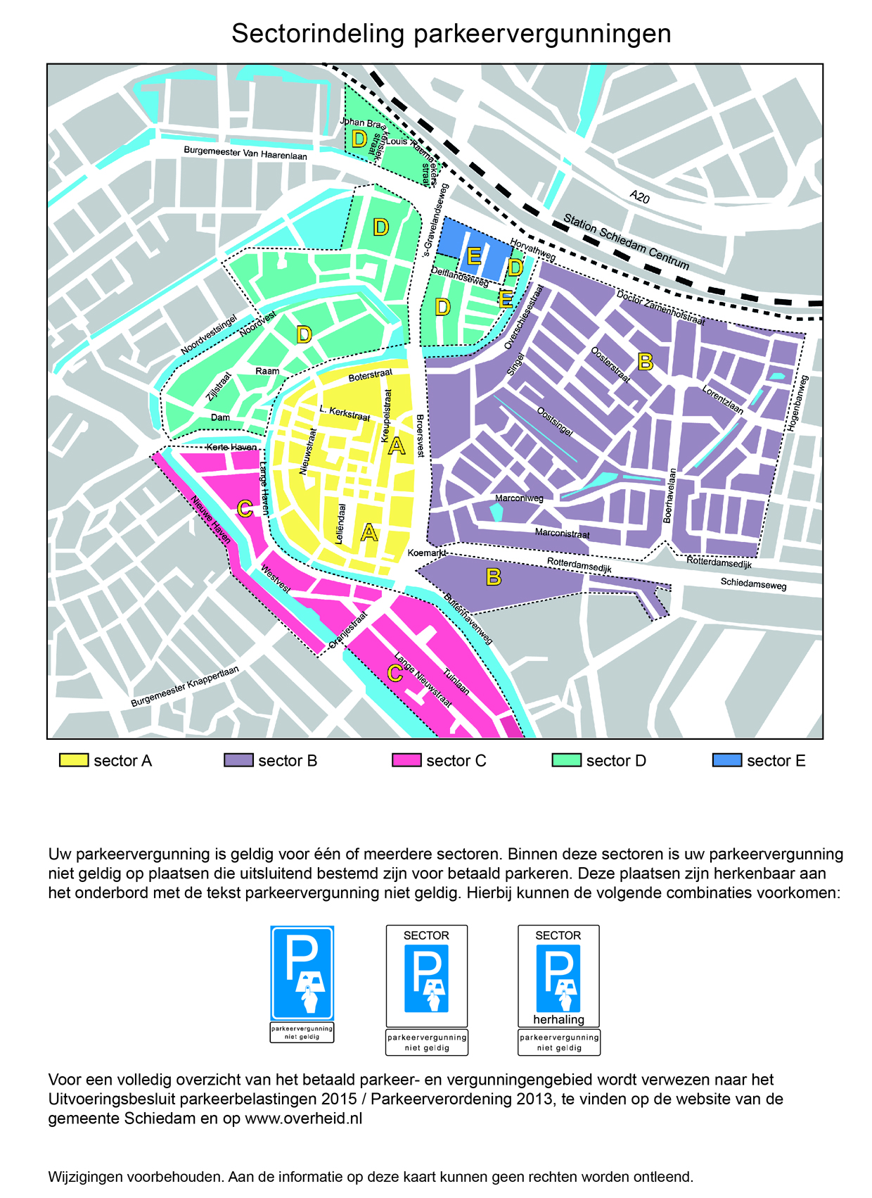 Sectorindeling parkeervergunning