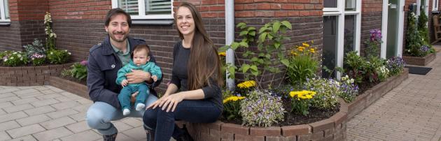 Daphne en haar man kregen subsidie voor de aanleg van hun geveltuin